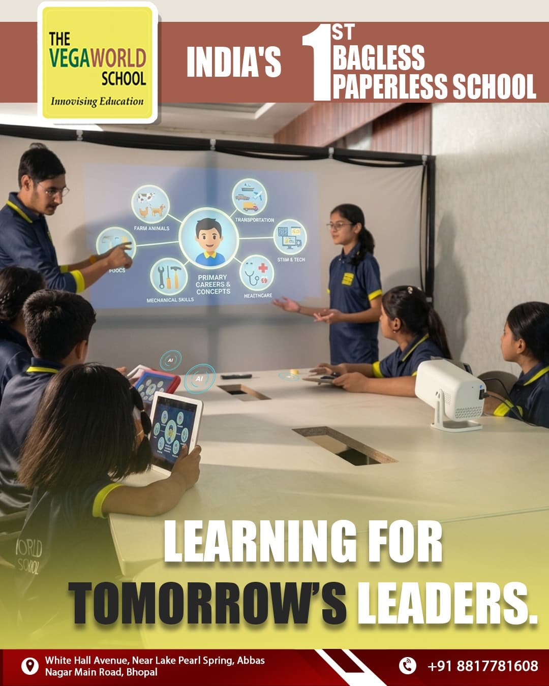 The <SchoolName /> School campus moment